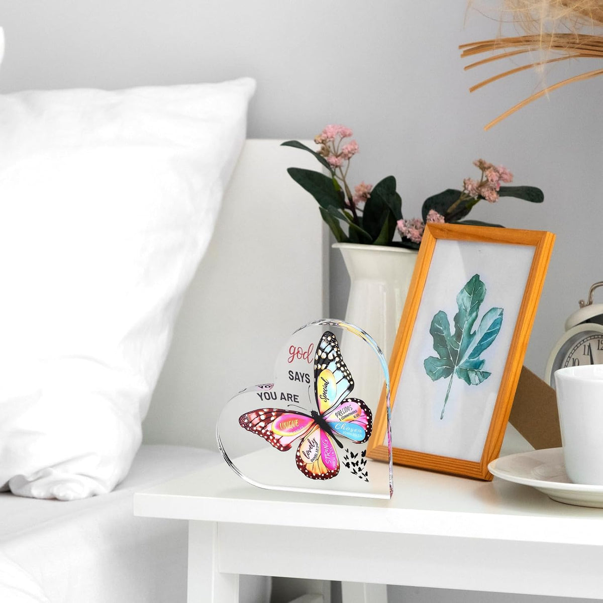 Cart In Mart Inspirational Religious Butterfly Decorative Sign Christian Gifts For Women