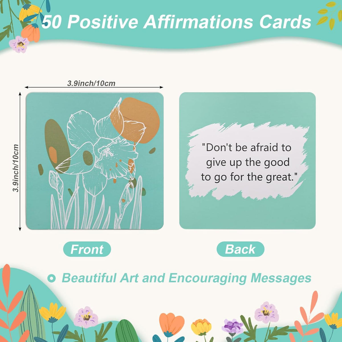 Cart In Mart 50 Positive Affirmations Inspirational Motivational Cards For Women