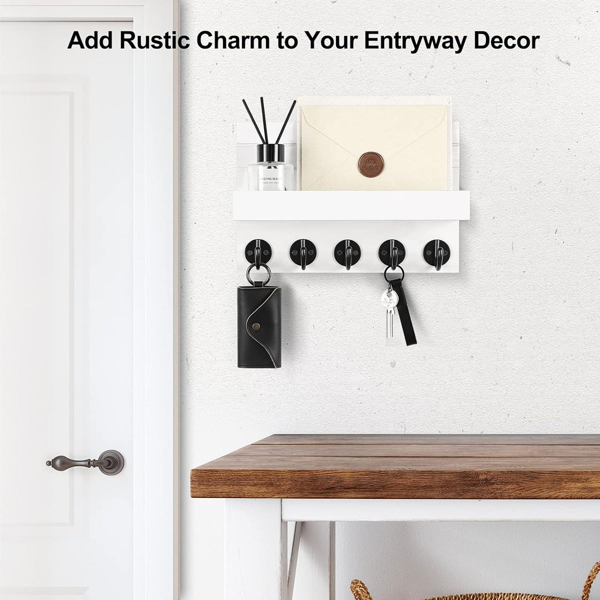 Cart In Mart Wall mounted Key holder with metal hooks