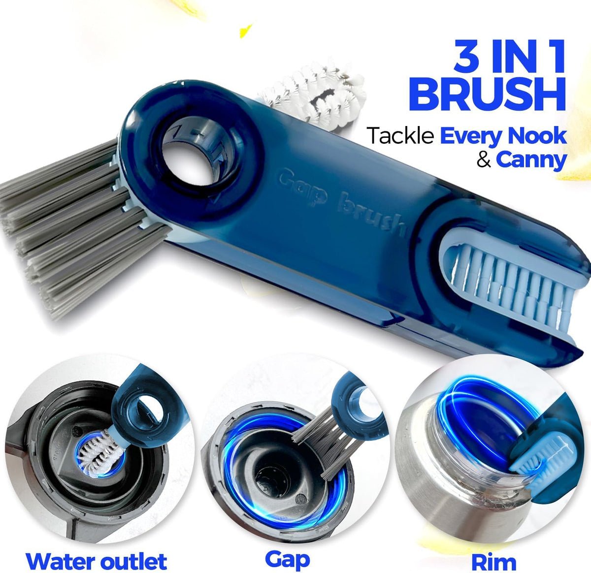 Cart In Mart 8 Pack Bottle Cleaner Brush Set For Decanter Baby Bottle Tumbler Cup Lid