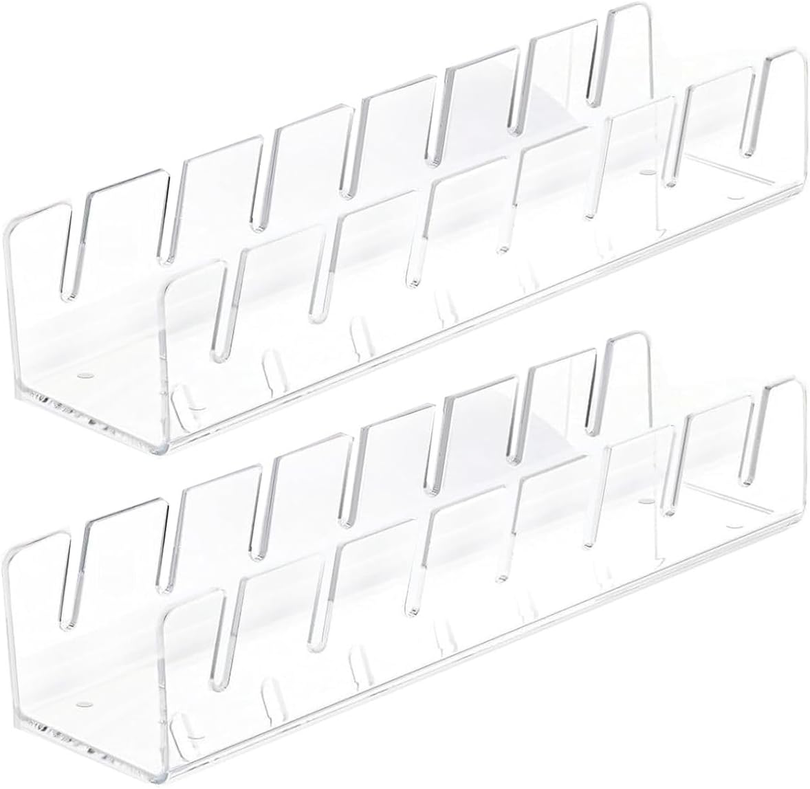 Cart In Mart 2Pcs Hat Stand Hat Organizer for 14 Baseball Caps Hat Racks Clear Acrylic