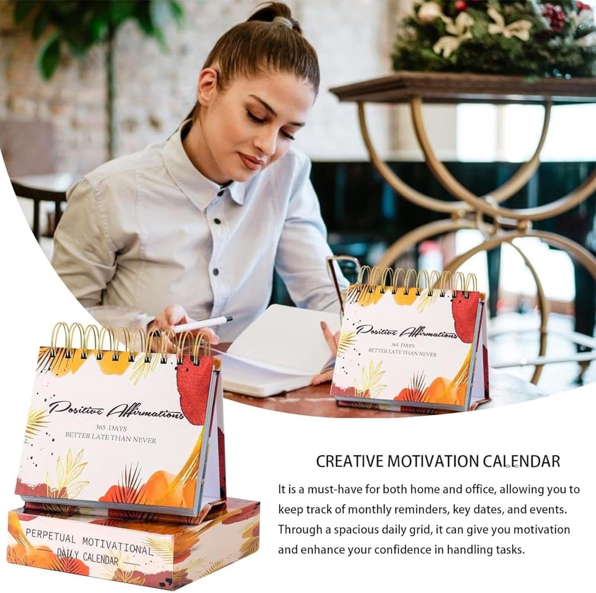 Cart In Mart Daily Motivational Desk Calendar With Inspirational Quotes Gift For Her Him