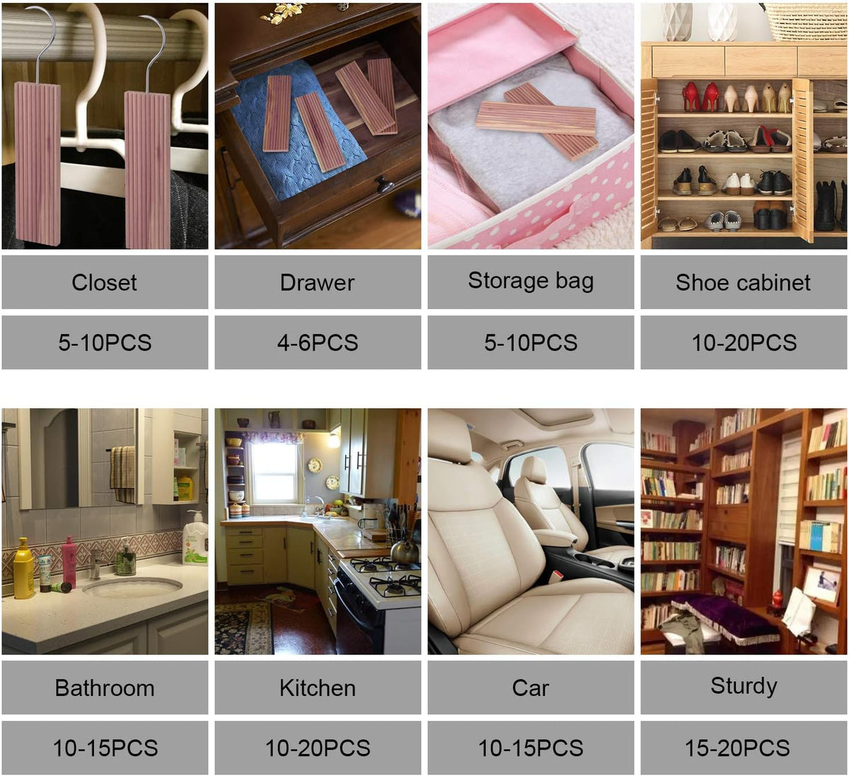 Cart In Mart 41 Pack Cedar Wood Blocks For Closet Clothes Drawers Balls Scented Sachet