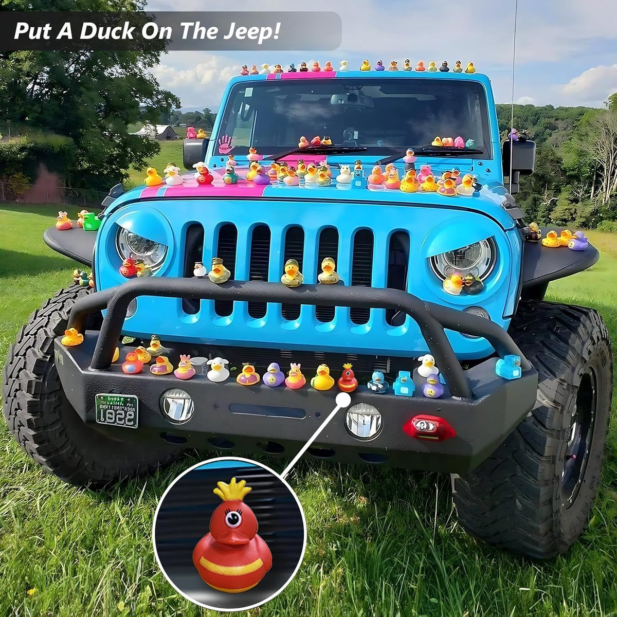 Cart In Mart 50 Pack Baby Bath Mini Duck Rubber Duckie Bathtub Toys With Mesh Bag