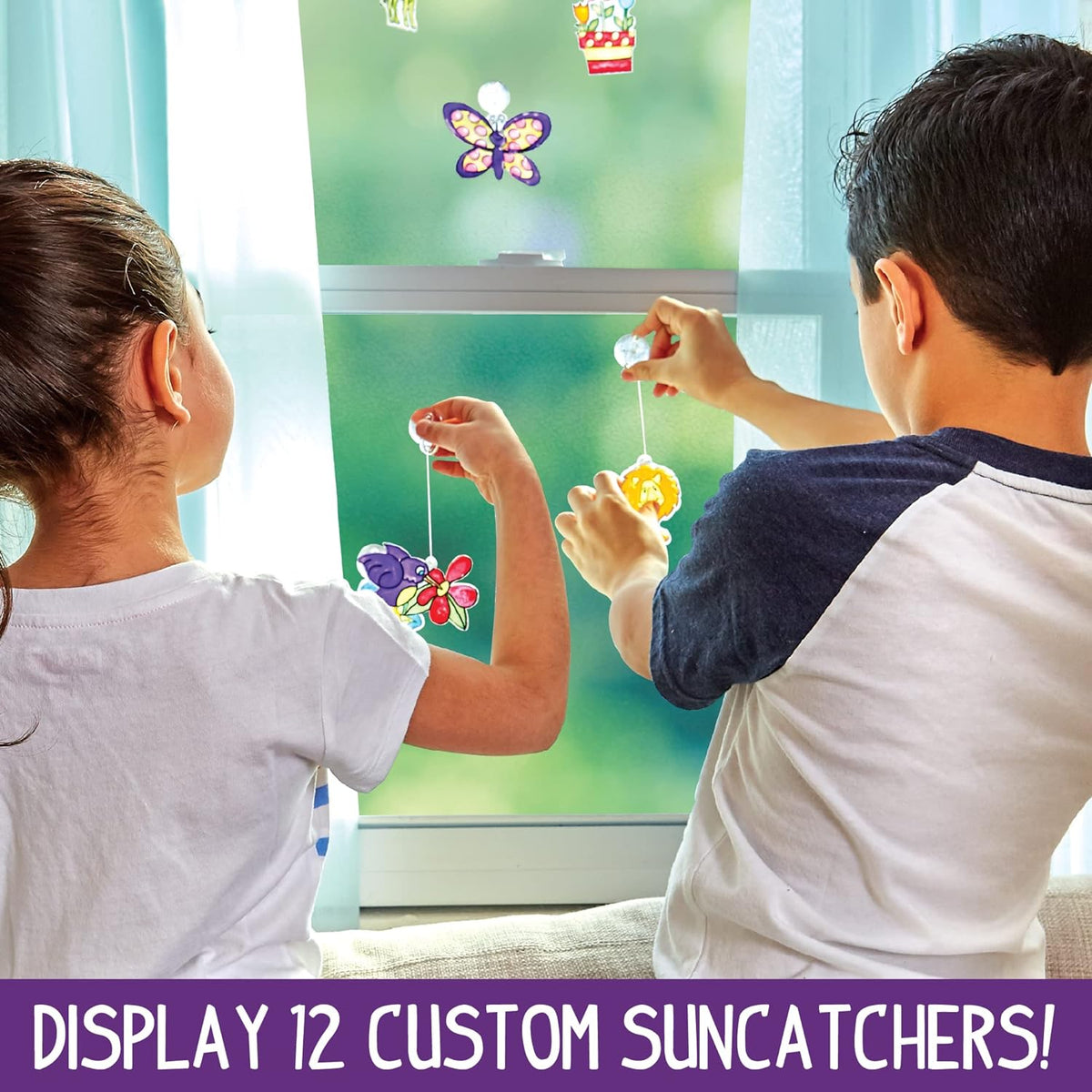 Cart In Mart5 Create Your Own Window Art Kit With Suncatcher, Glass Paint, Paper, Suction
