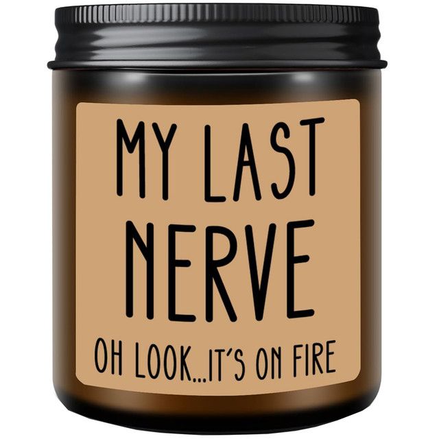 Cart In Mart My Last Nerve Candle Unique Birthday Gift For Women & Friends Lavender