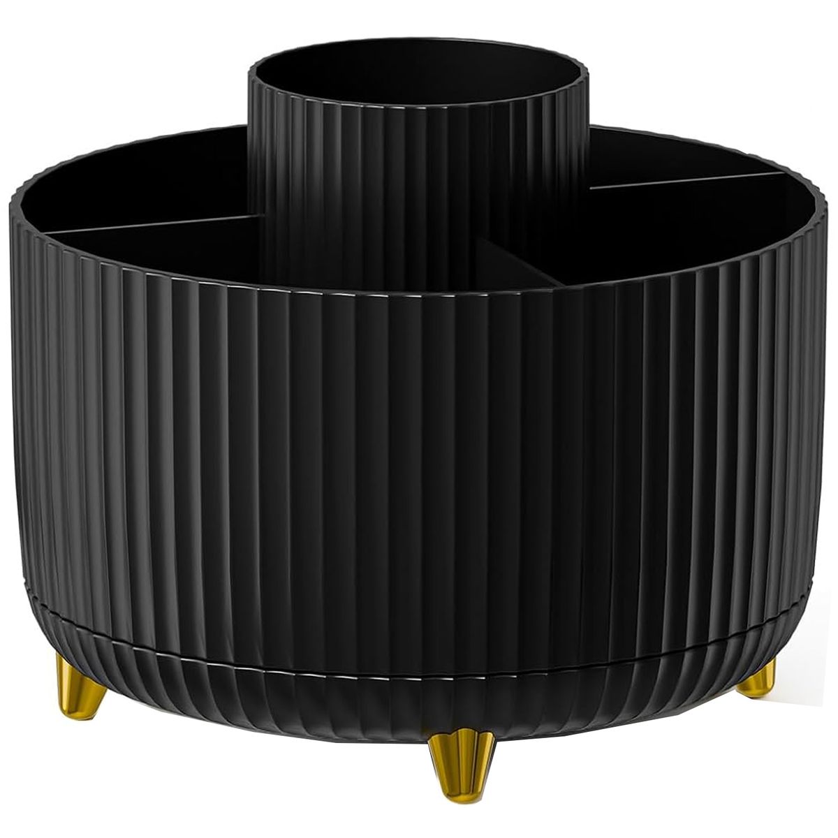 Cart In Mart 360 Rotating Desk Organisers with 5 Slots for Office Pen Pencil Makeup Holder