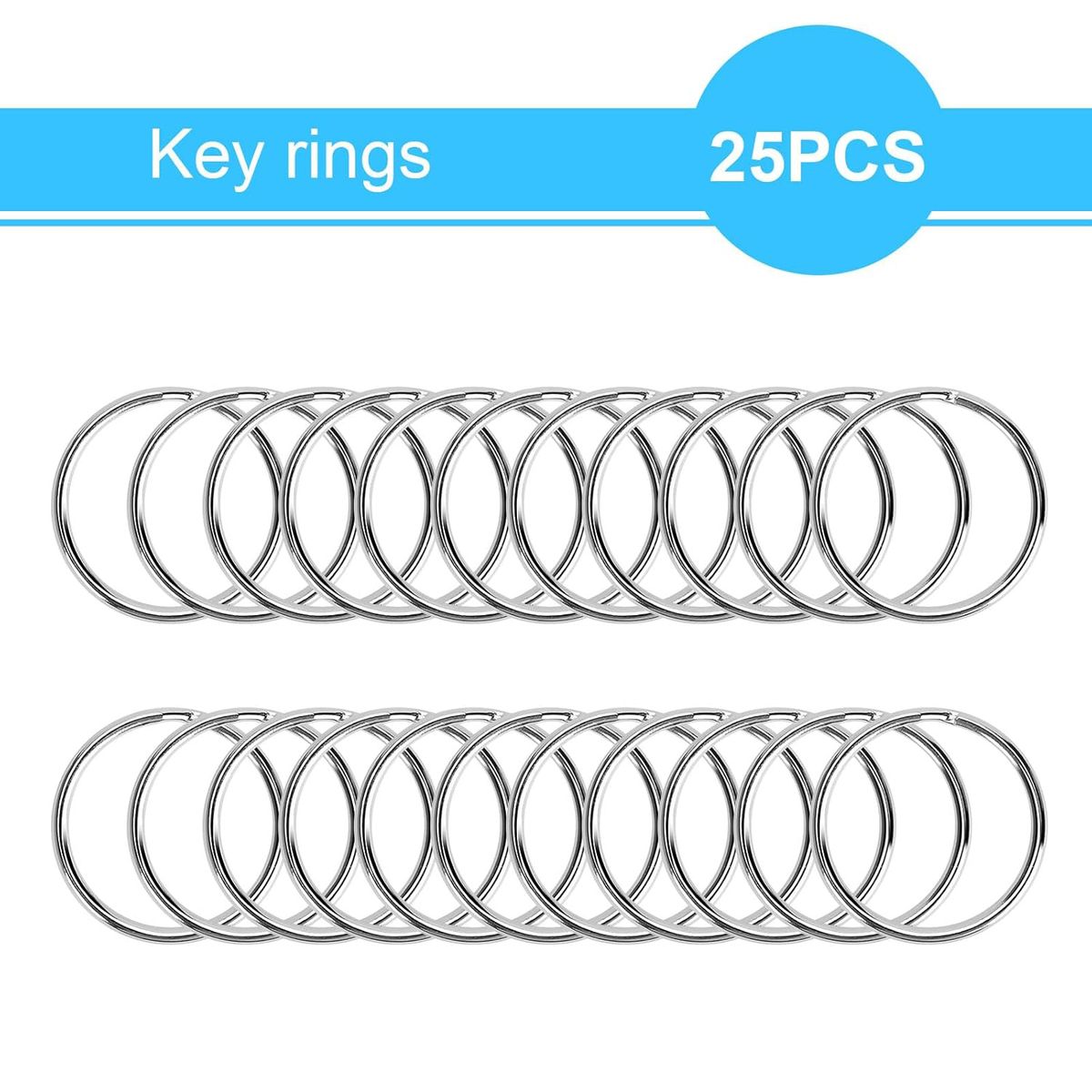 Cart In Mart 50 Piece Metal Lobster Claw Clasp with Key Rings & Clip Hooks For Crafts