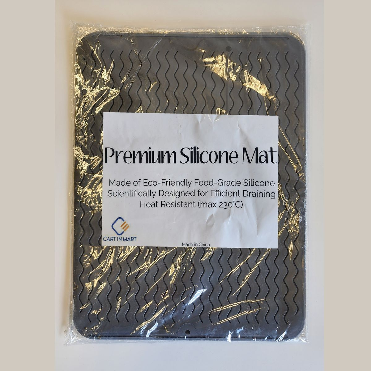 Cart In Mart 2 Pack Silicone Dish Drying Mat- Heat Resistant Multipurpose Liner-30x40cm