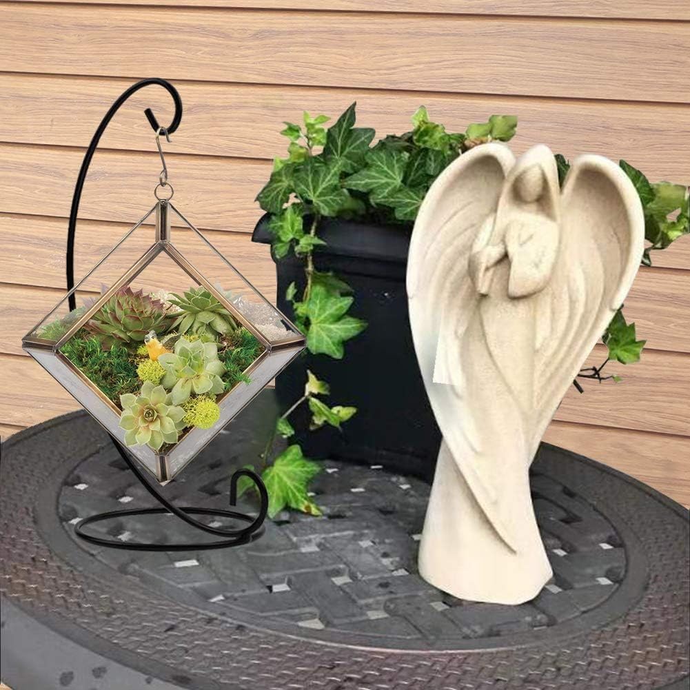 Cart In Mart 10 Pack Ornament Display Stand Holder-Multipurpose Curved Hanging Rack-23cm