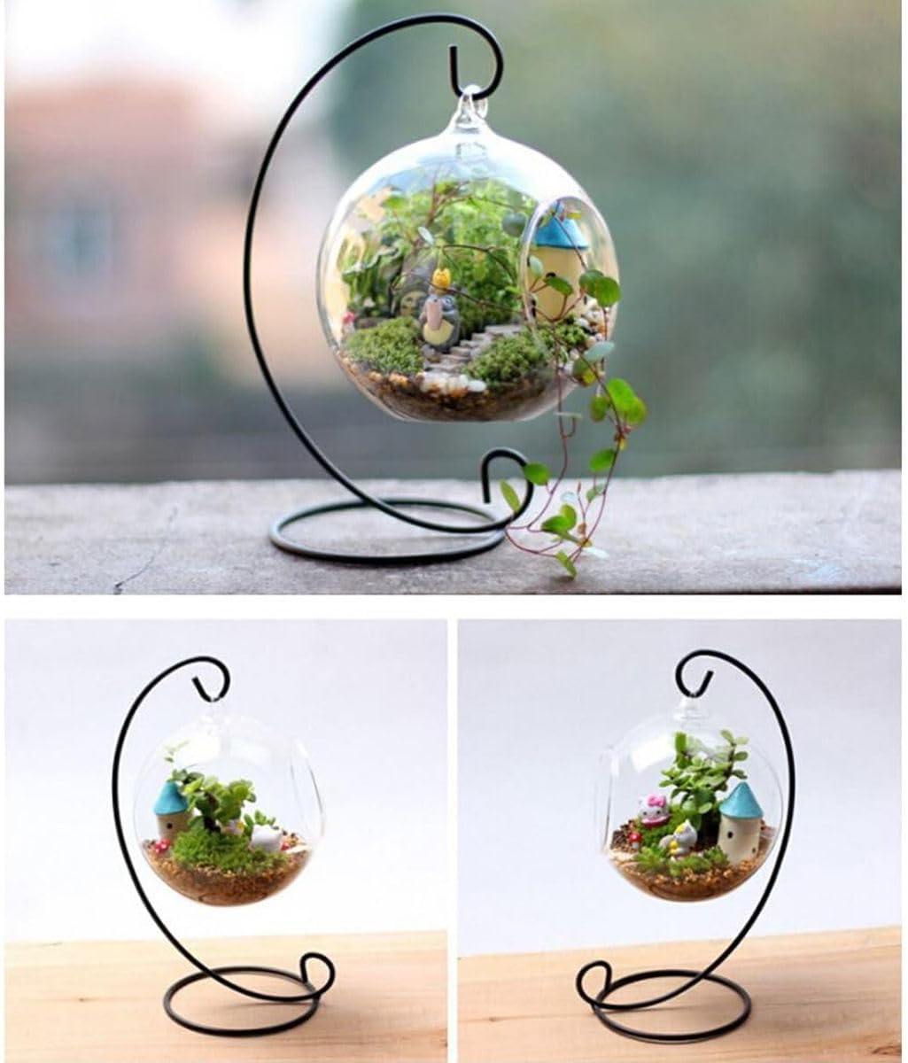 Cart In Mart 10 Pack Ornament Display Stand Holder-Multipurpose Curved Hanging Rack-23cm