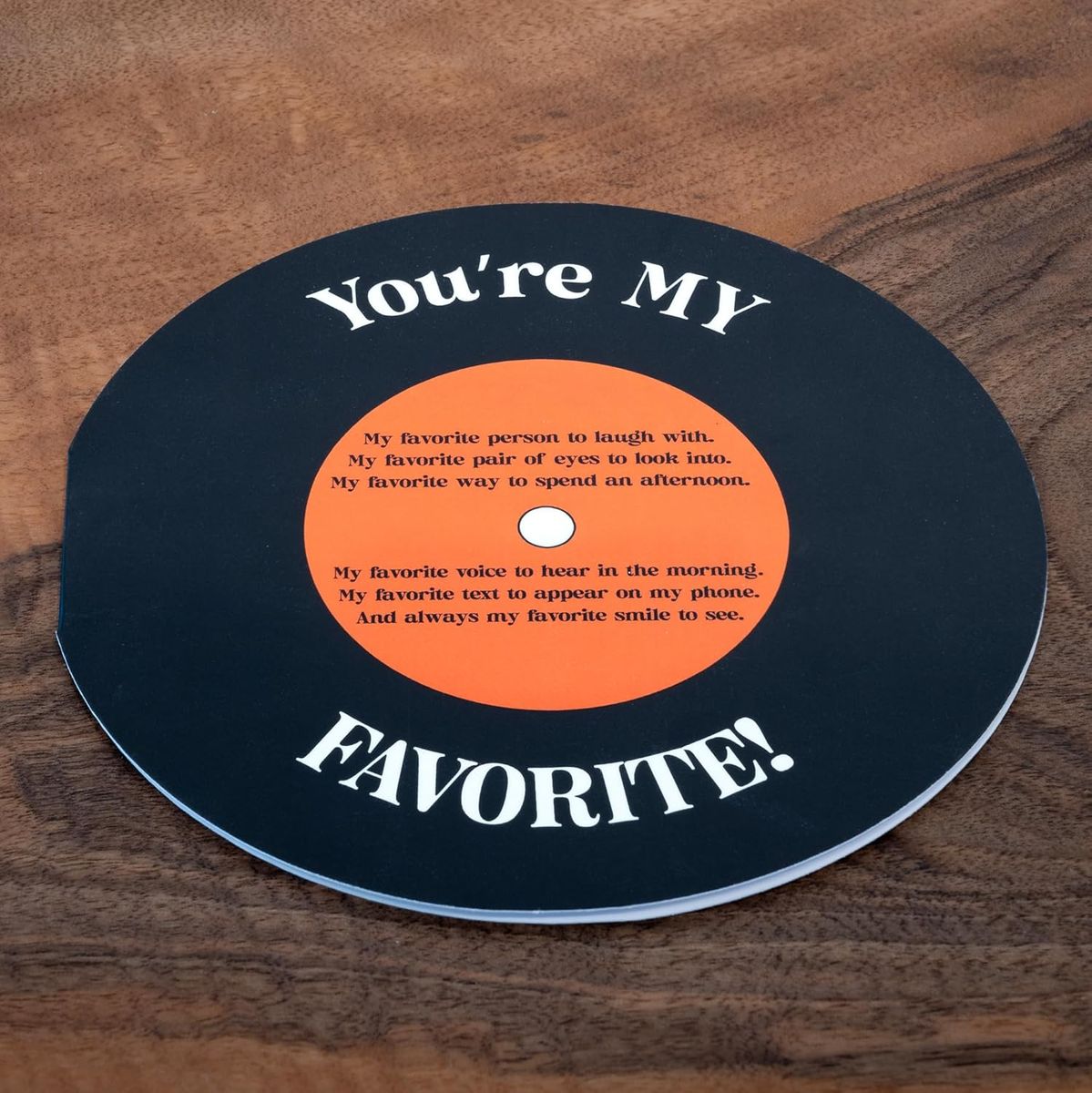 Cart In Mart Valentine's Day Card Anniversary Gift Card For Him Her Record Love Card