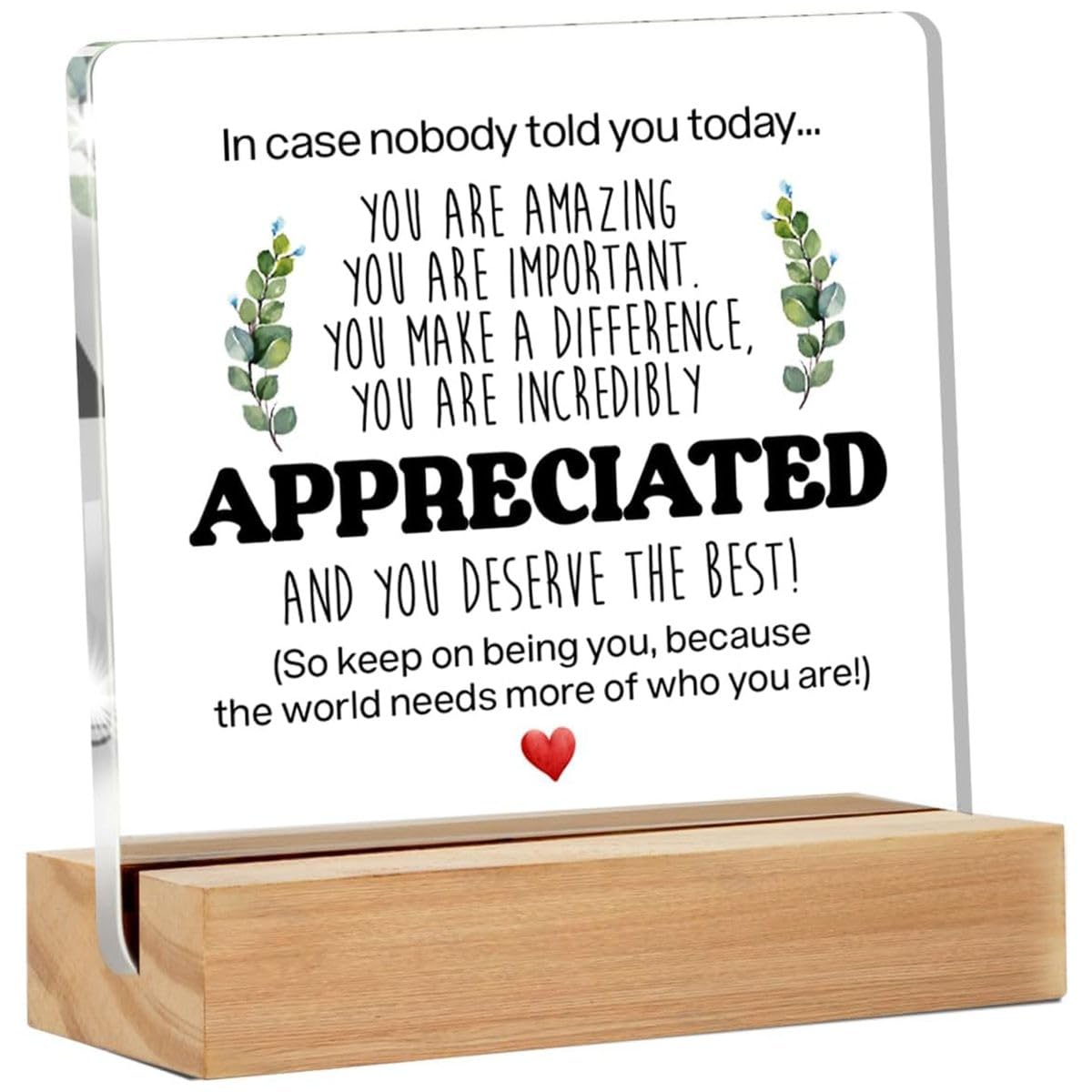 Cart In Mart Appreciation Thank You Motivational Gifts Acrylic Decorative Sign