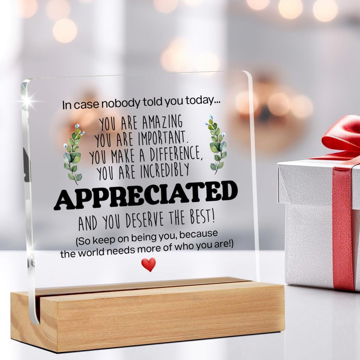 Cart In Mart Appreciation Thank You Motivational Gifts Acrylic Decorative Sign
