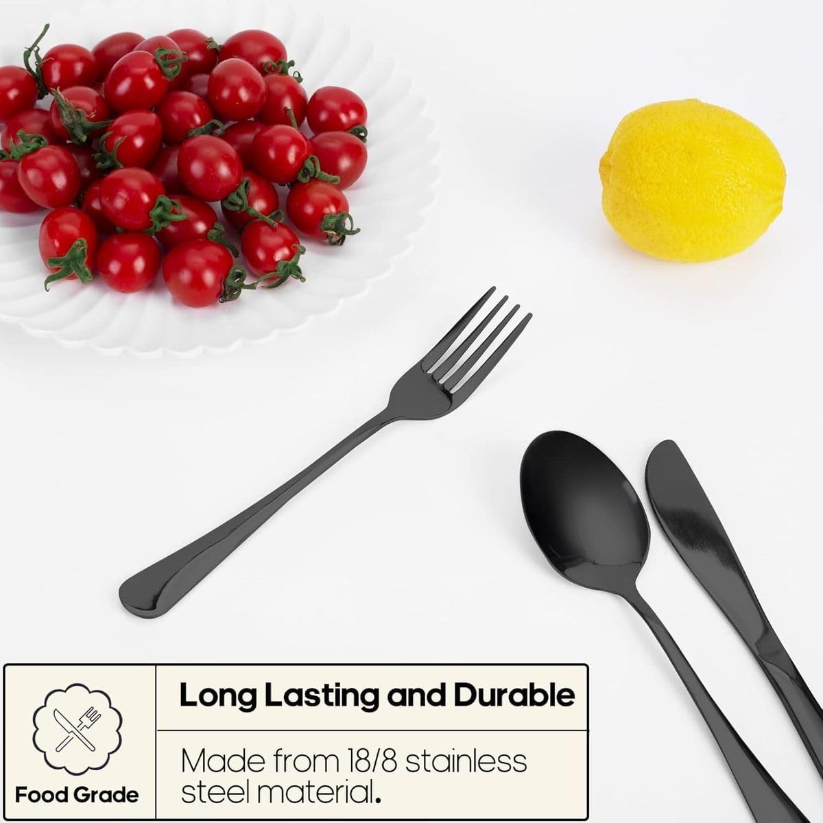 Cart In Mart Reuseable Travel Utensil With Case-Portable Silverware Cutlery Set For Work