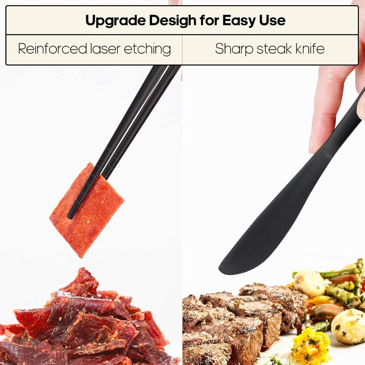 Cart In Mart Reuseable Travel Utensil With Case-Portable Silverware Cutlery Set For Work