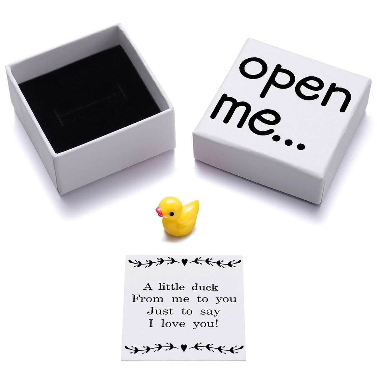 Cart In Mart Mini Duck I Love You Valentine's Gift For Boyfriend Girlfriend Her Him