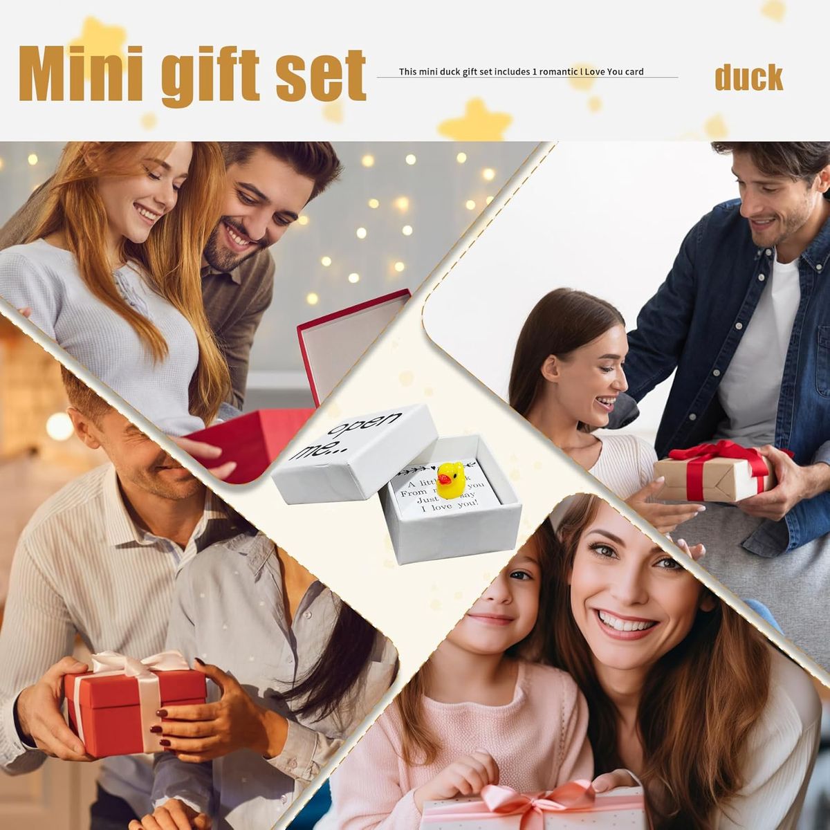 Cart In Mart Mini Duck I Love You Valentine's Gift For Boyfriend Girlfriend Her Him