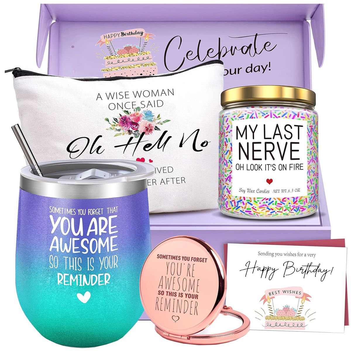 Cart In Mart Unique Happy Birthday Gifts Basket For Women Female Friend Her Coworker Mom