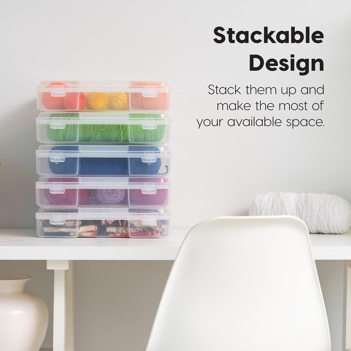Cart In Mart 6 Pack Clear Multipurpose Large Craft Storage Board Game, File Organiser