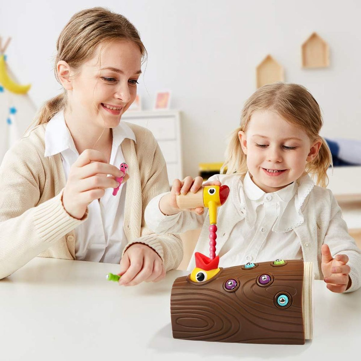 Cart In Mart Montessori Toys 2-4 Year Old Magnetic Bird Feeding Game Learning Fine Motor