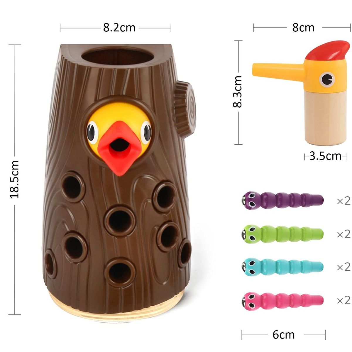 Cart In Mart Montessori Toys 2-4 Year Old Magnetic Bird Feeding Game Learning Fine Motor