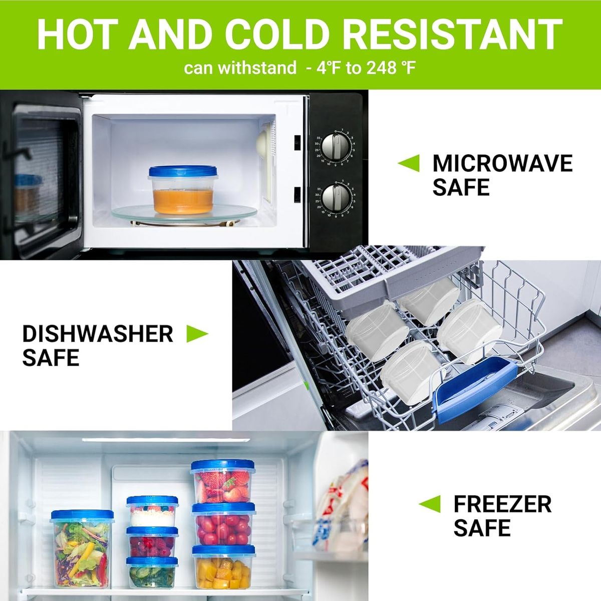 Cart In Mart Food Storage Containers Airtight BPA-Free Plastic Food Container Meal Prep