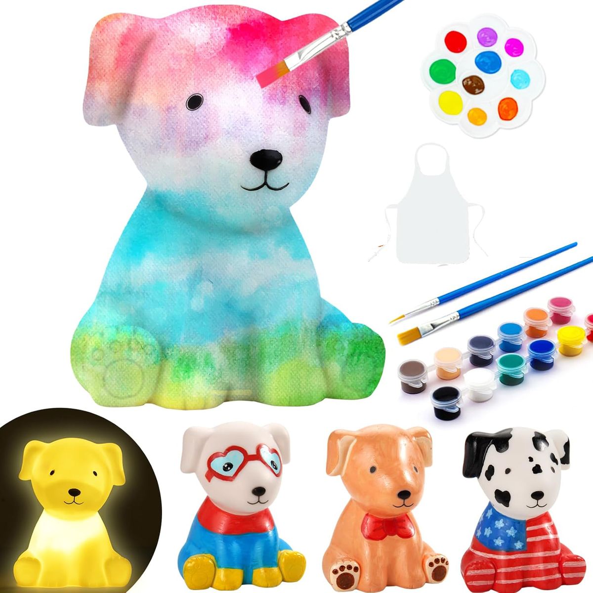Cart In Mart Paint Your Own Lamp DIY Painting Kit for Kids Ages 4-12 Arts & Crafts Set