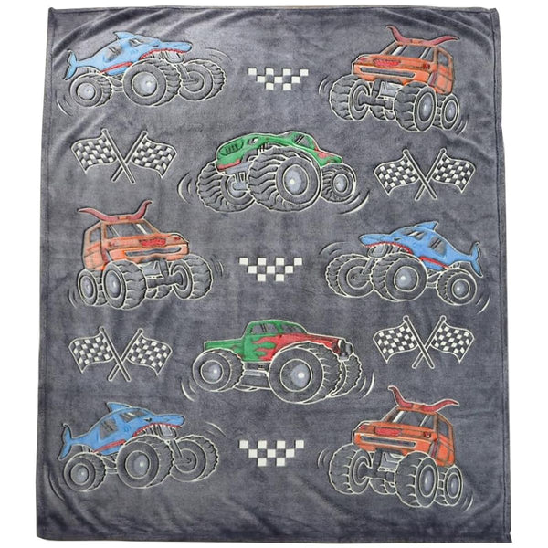 Cart In Mart Glow in The Dark Blanket Soft Fleece Cartoon Throw Blanket for Kids Bed Sofa
