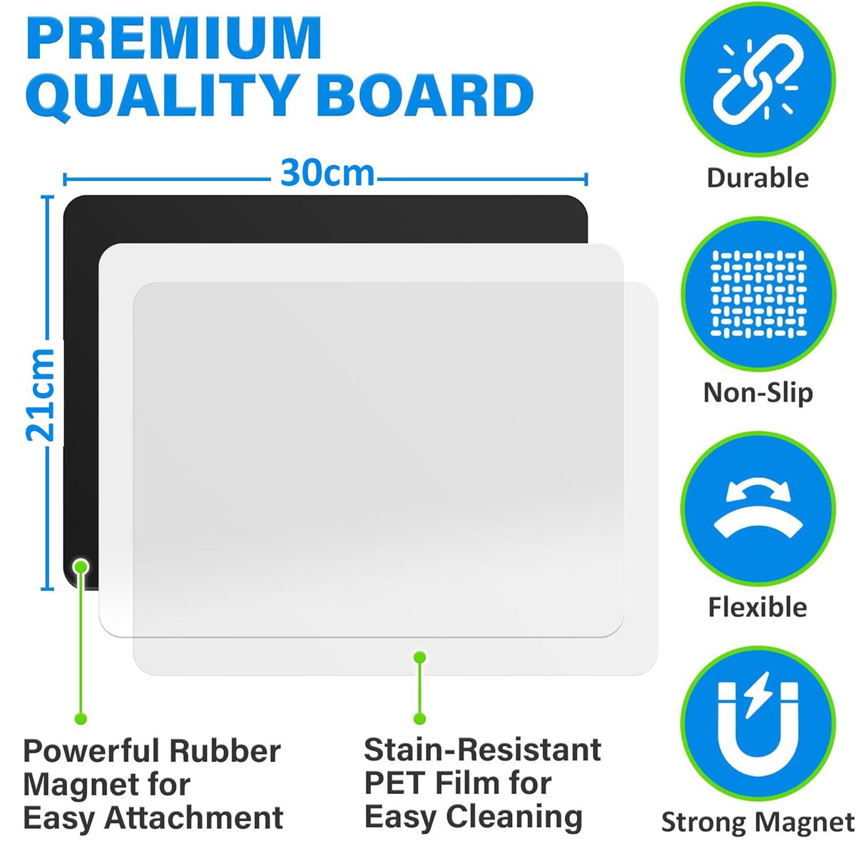 Cart In Mart Magnetic Dry Erase Whiteboard for Refrigerator Fridge for Kitchen Office