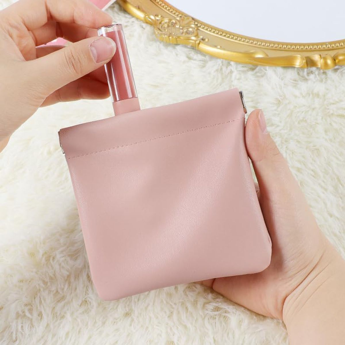 Cart In Mart 4 Piece Makeup Bags Portable Cosmetic Pouch Set for Women