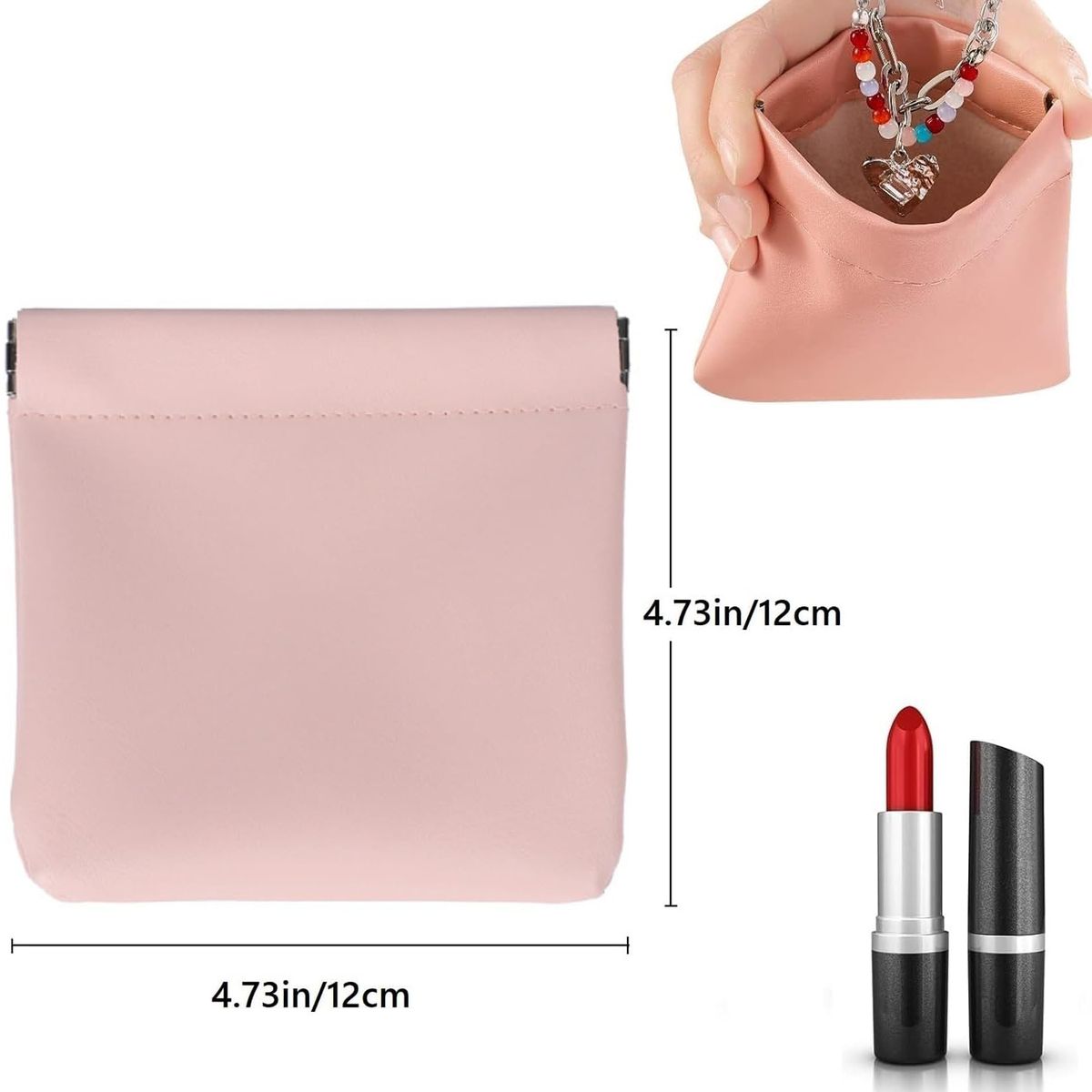Cart In Mart 4 Piece Makeup Bags Portable Cosmetic Pouch Set for Women