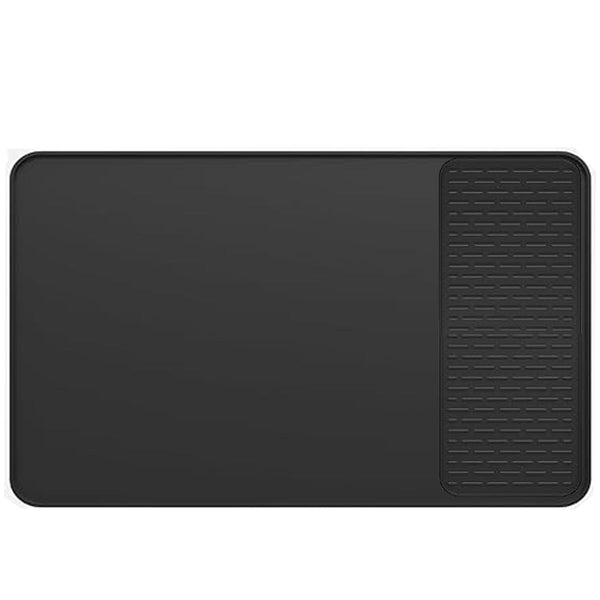 Cart In Mart Silicone Coffee Mat 60x40cm Bar Mat Detachable Dish Drying Non Slip Mat