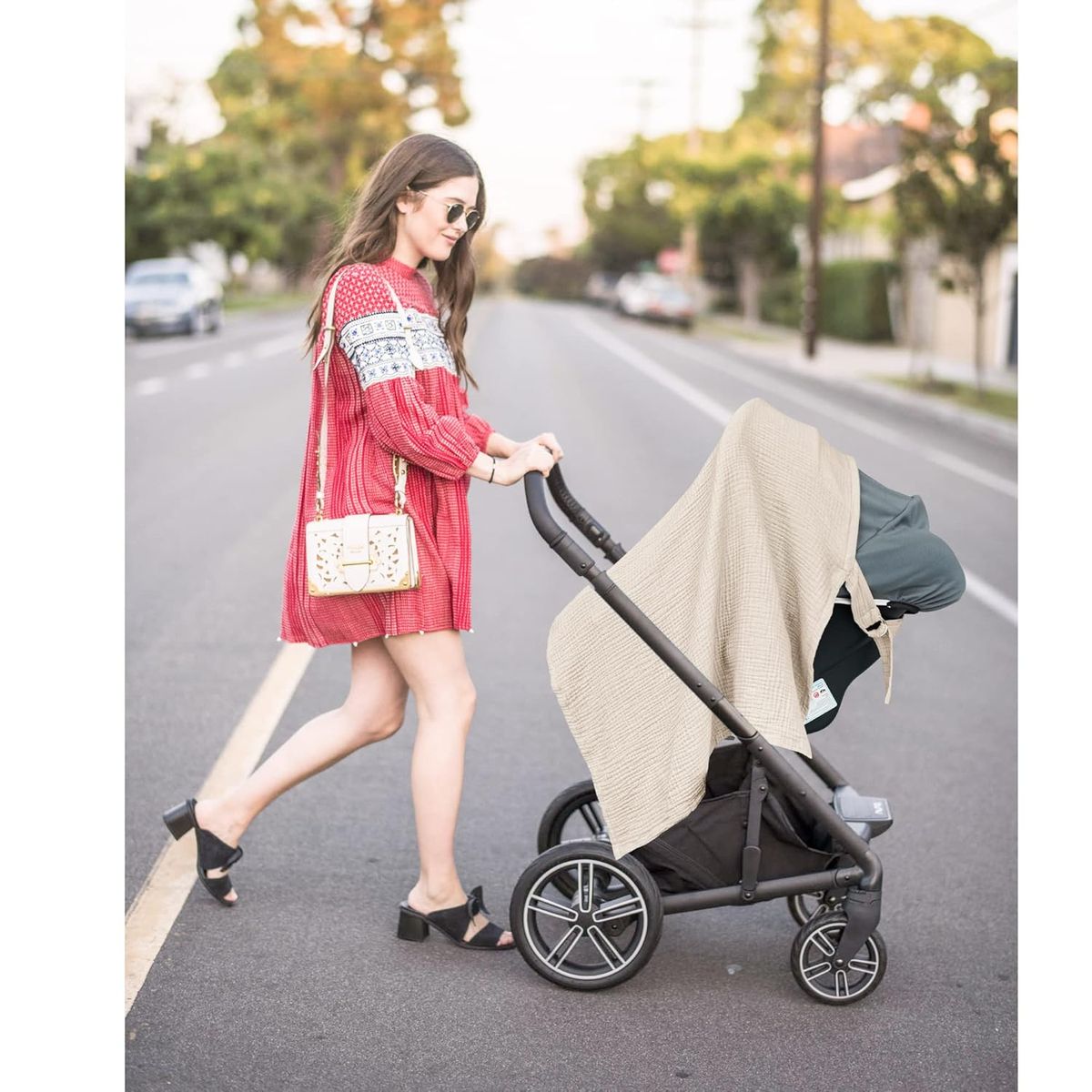 Cart In Mart Muslin Nursing Cover for Baby Breastfeeding Cotton Breathable Nursing Apron