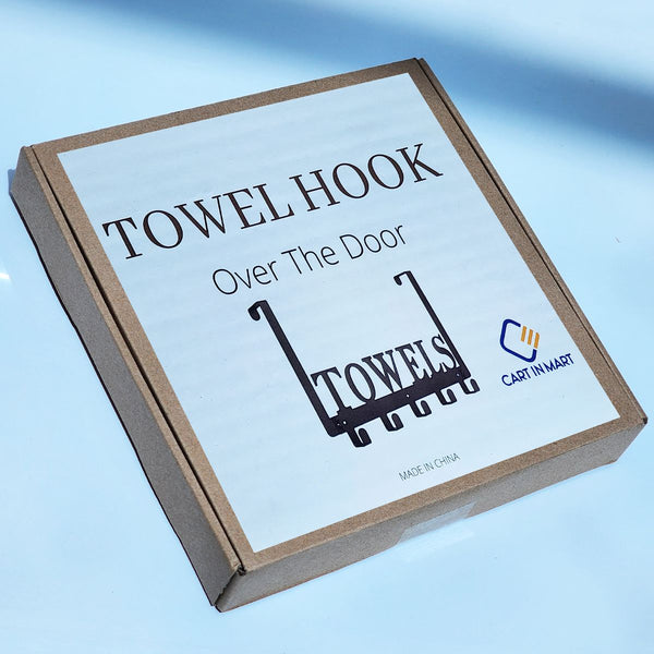 Cart In Mart Over The Door Hooks Towel Holder Bathroom Bedroom Kitchen PoolHanging Rack