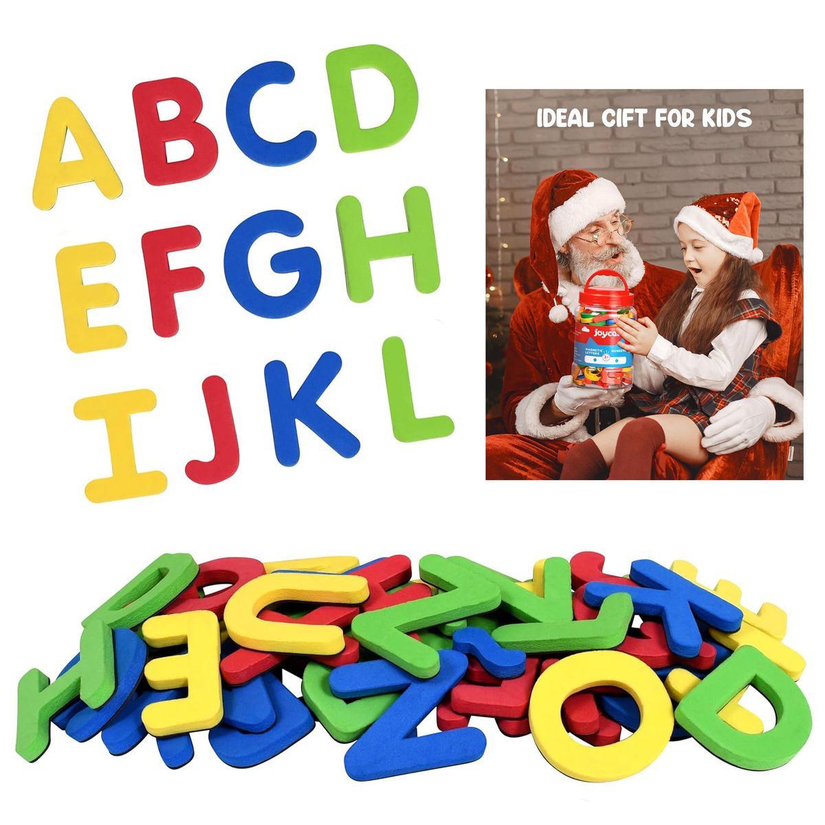 Cart In Mart Magnetic Letters and Numbers 78PcsSet Colorful Alphabet ABC 123 Fridge