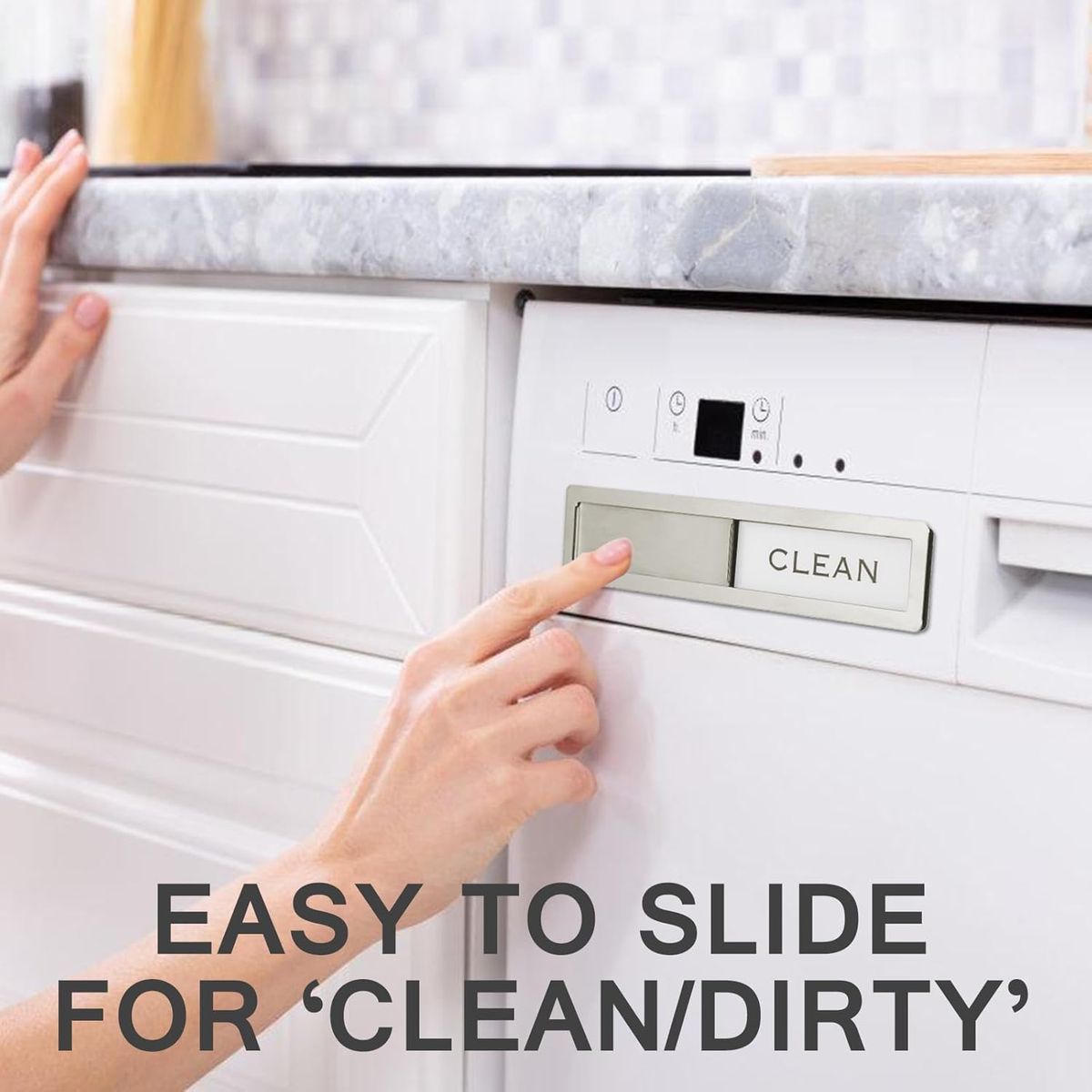 Cart In Mart Premium Stainless Steel Clean Dirty Magnet For Kitchen Dishwasher Organiser