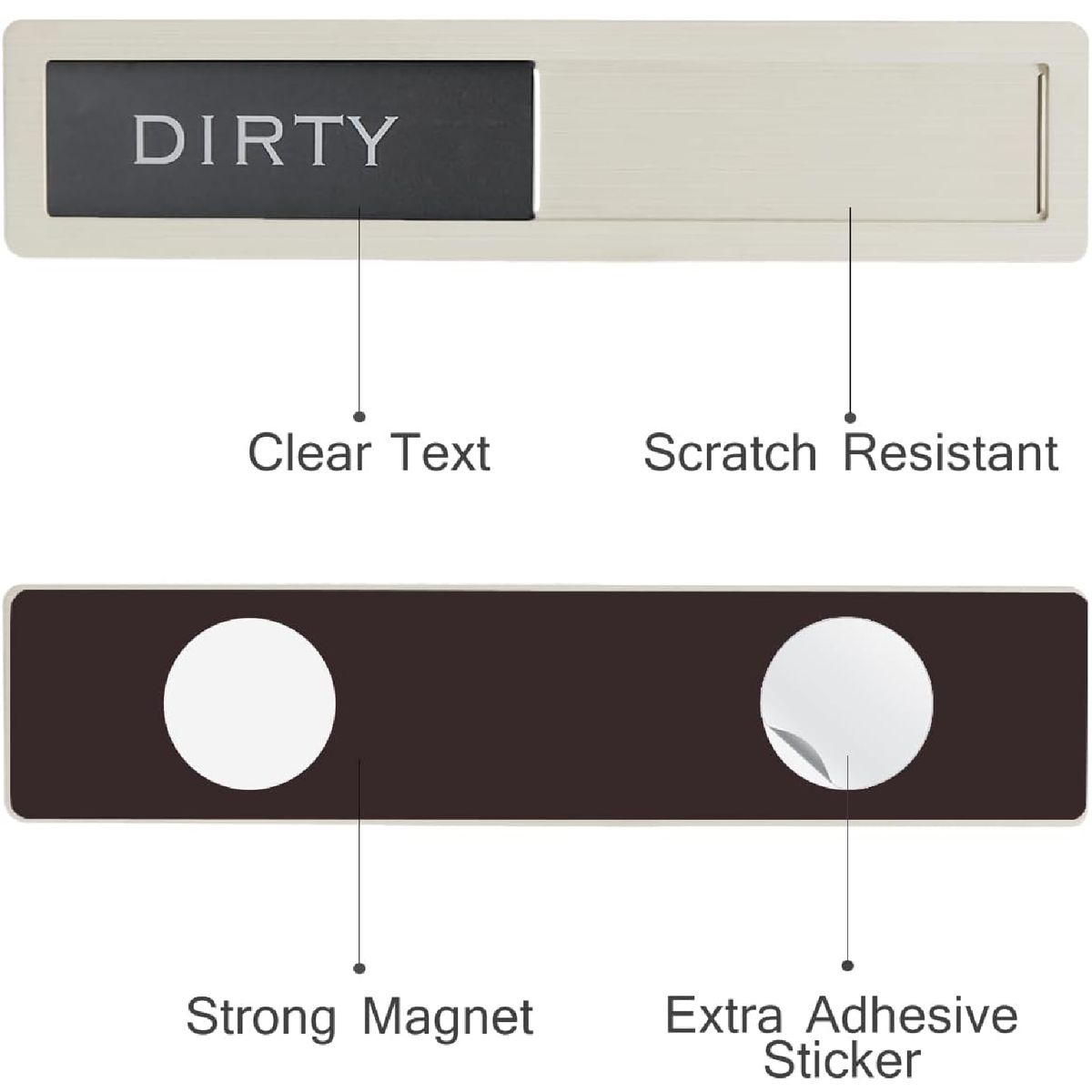 Cart In Mart Premium Stainless Steel Clean Dirty Magnet For Kitchen Dishwasher Organiser