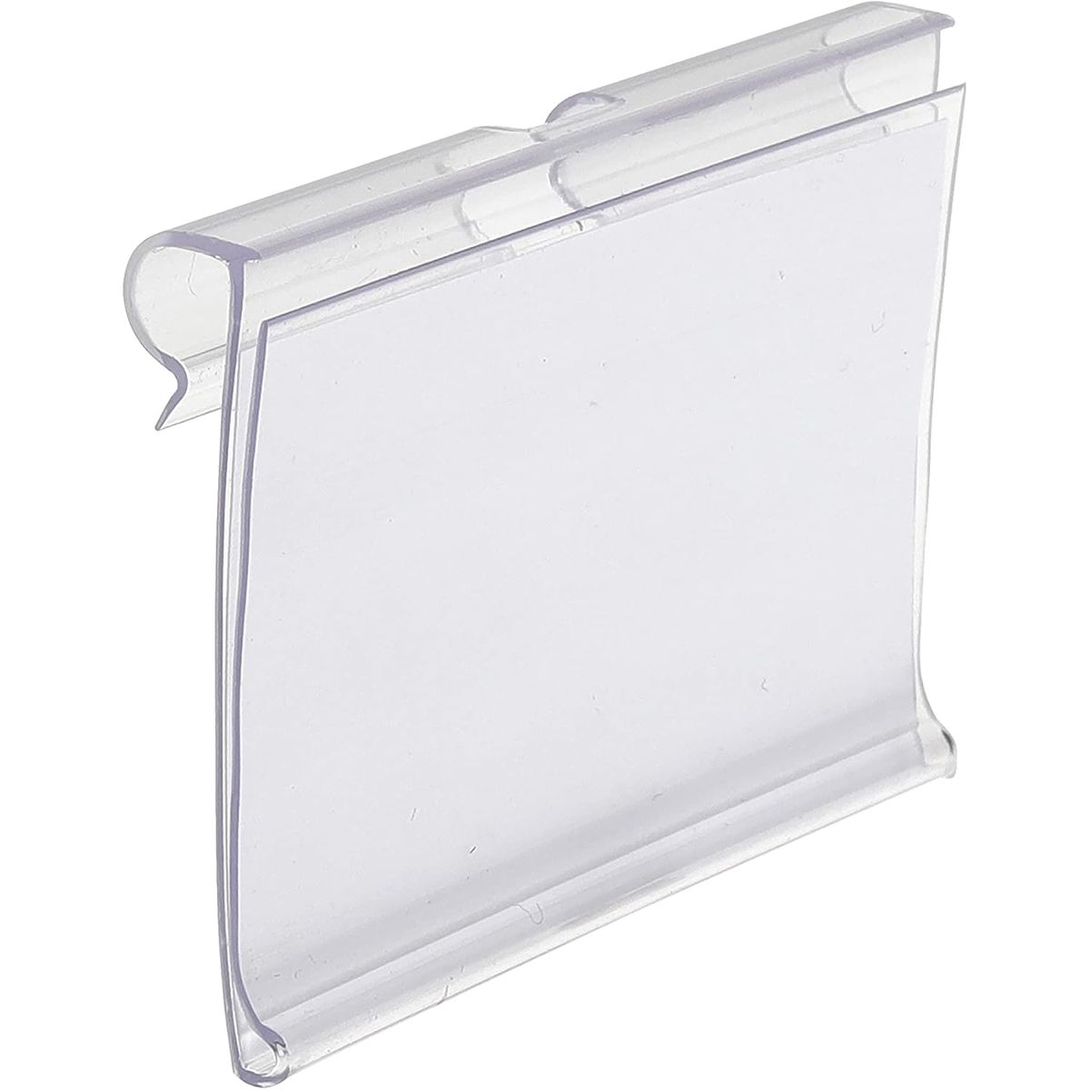 Cart In Mart 50PCS Clear Basket Bin Labels Clip-On Plastic Storage Bin Tags & 50 Inserts