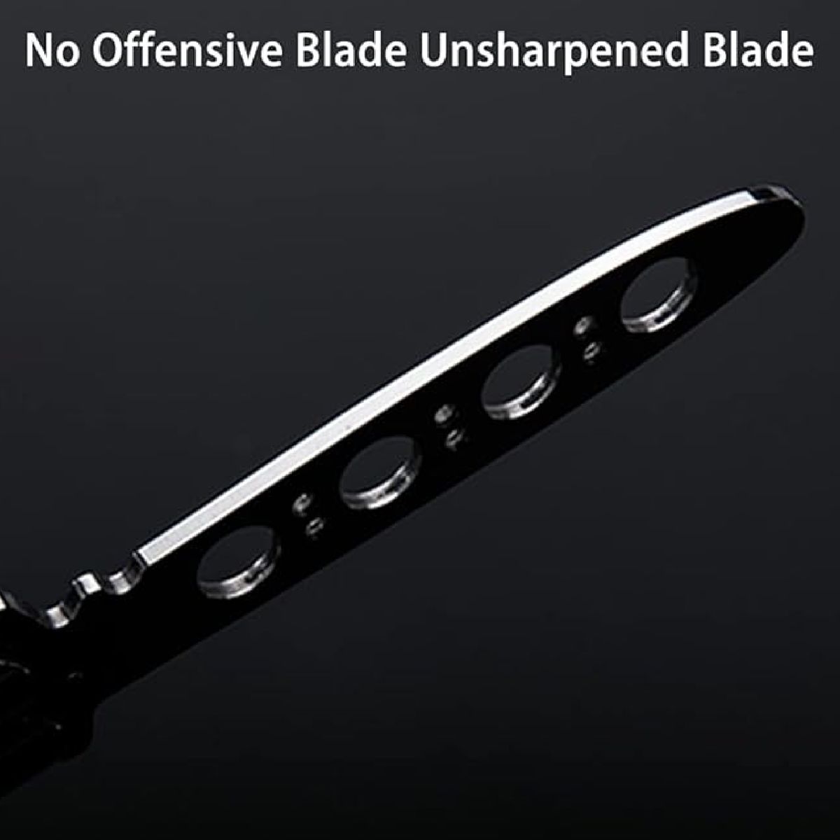 Cart In Mart 3Pcs Butterfly Knife Practice Tool Full Stainless Steel Unsharpened Comb