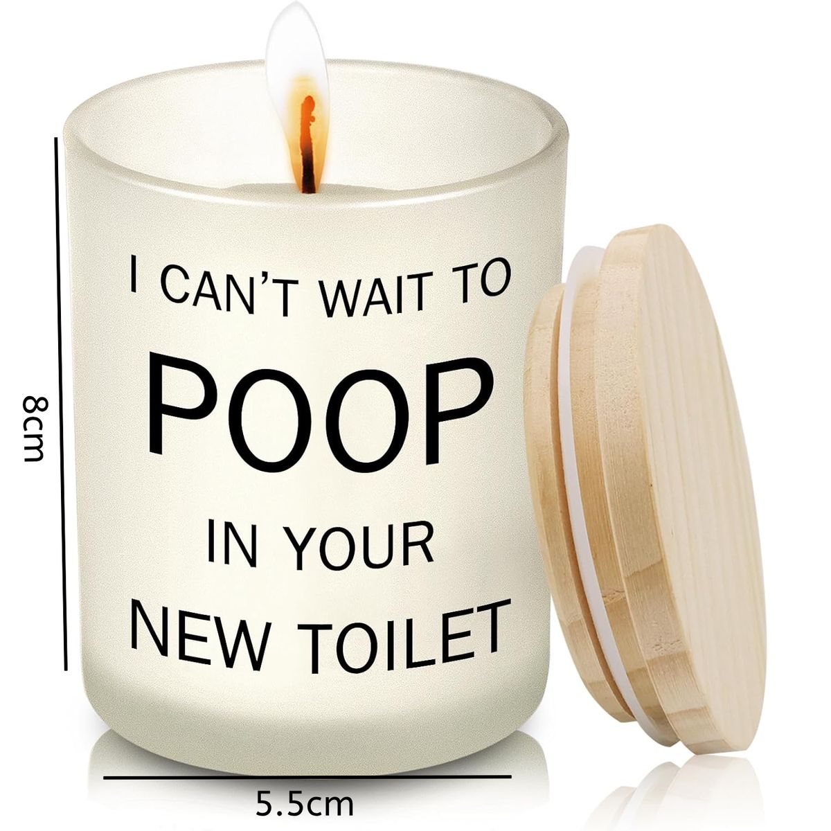 Cart In Mart Funny Housewarming Candle Gift I Can't Wait To Poop In New Toilet Soy Wax