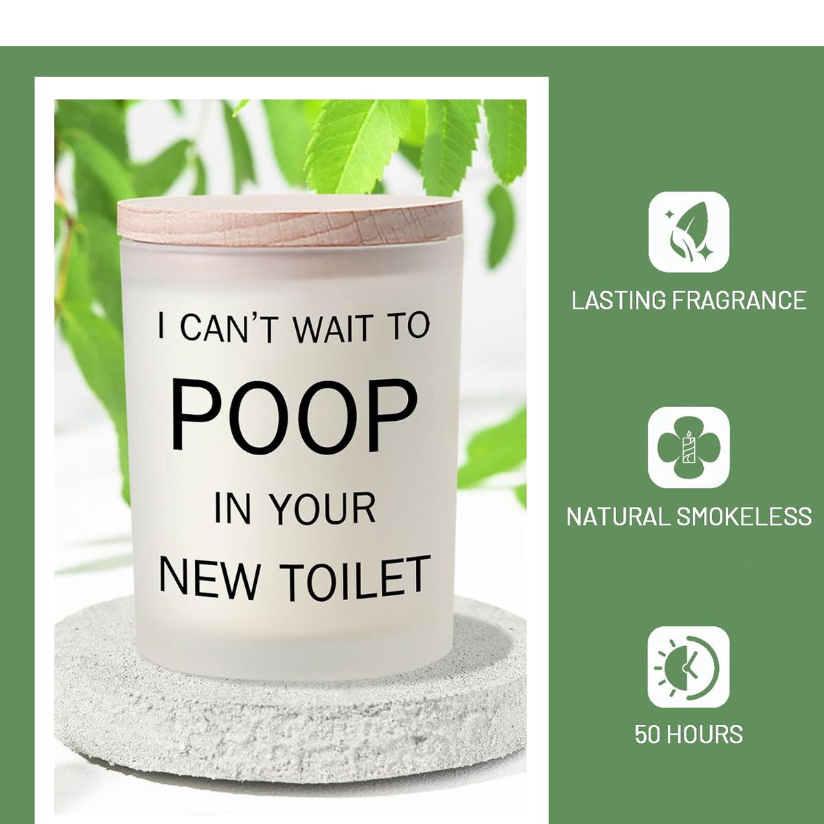 Cart In Mart Funny Housewarming Candle Gift I Can't Wait To Poop In New Toilet Soy Wax