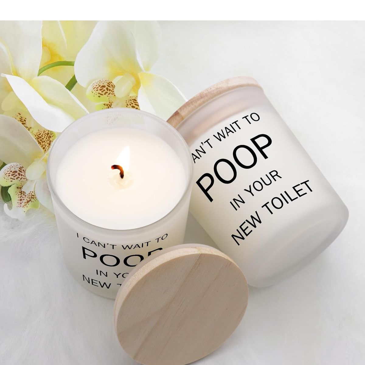 Cart In Mart Funny Housewarming Candle Gift I Can't Wait To Poop In New Toilet Soy Wax