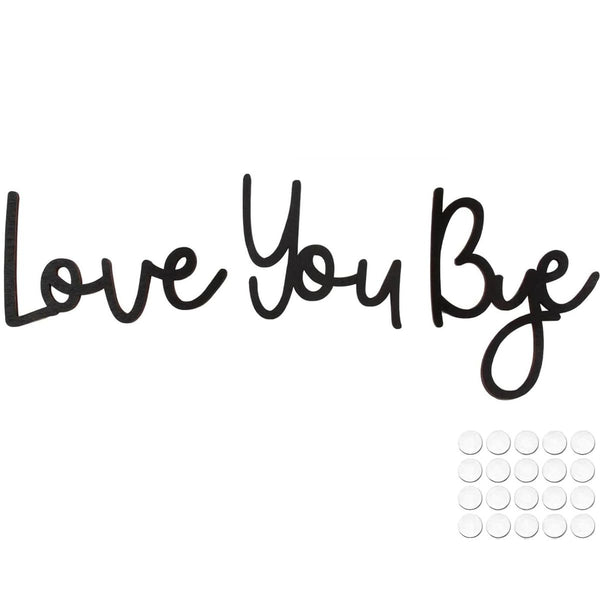 Cart In Mart Wooden Love You Bye Door Sign Boho Farmhouse Home Wall Art Decor Art Gift