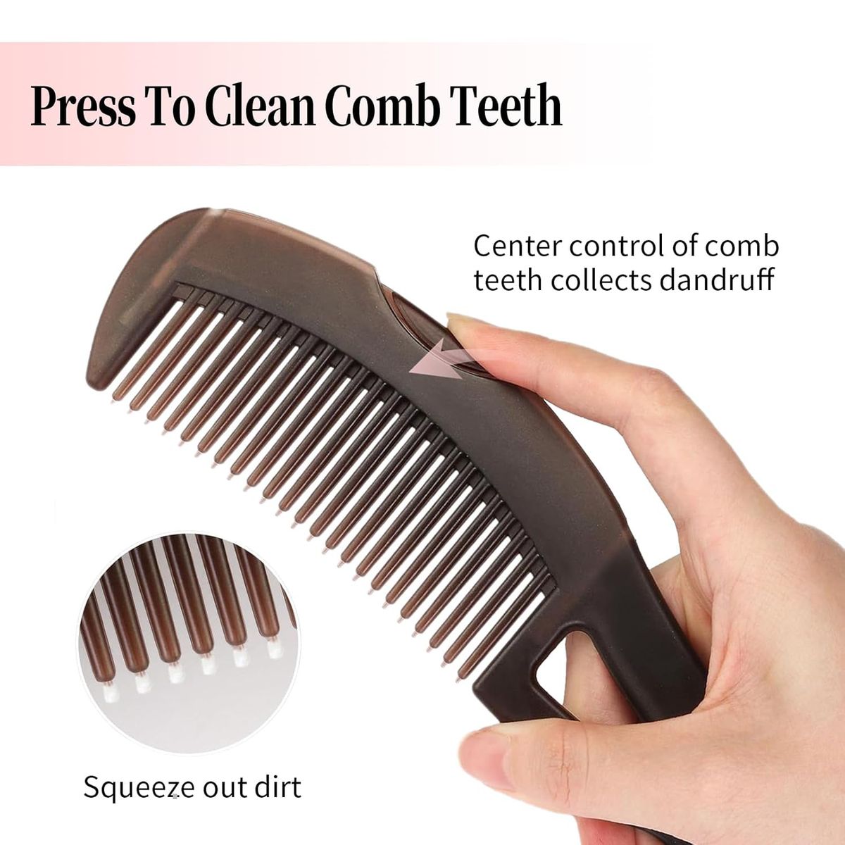 Cart In Mart 2 Pieces Dandruff Comb Set Stainless Steel Fine-Tooth and Scalp Detox Comb