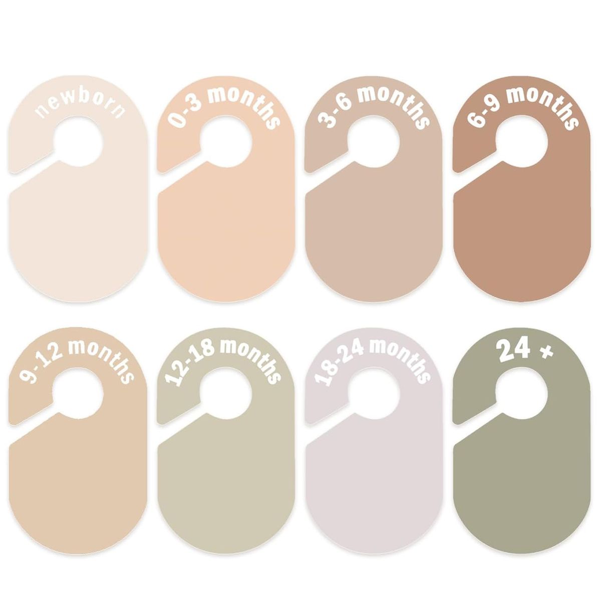 Cart In Mart Baby Closet Dividers Baby Clothes Size Dividers for Nursery Closet Wardrobe