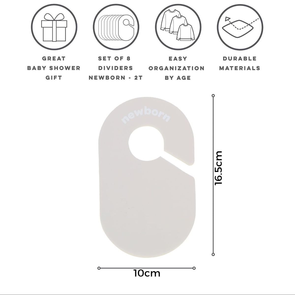 Cart In Mart Baby Closet Dividers Baby Clothes Size Dividers for Nursery Closet Wardrobe