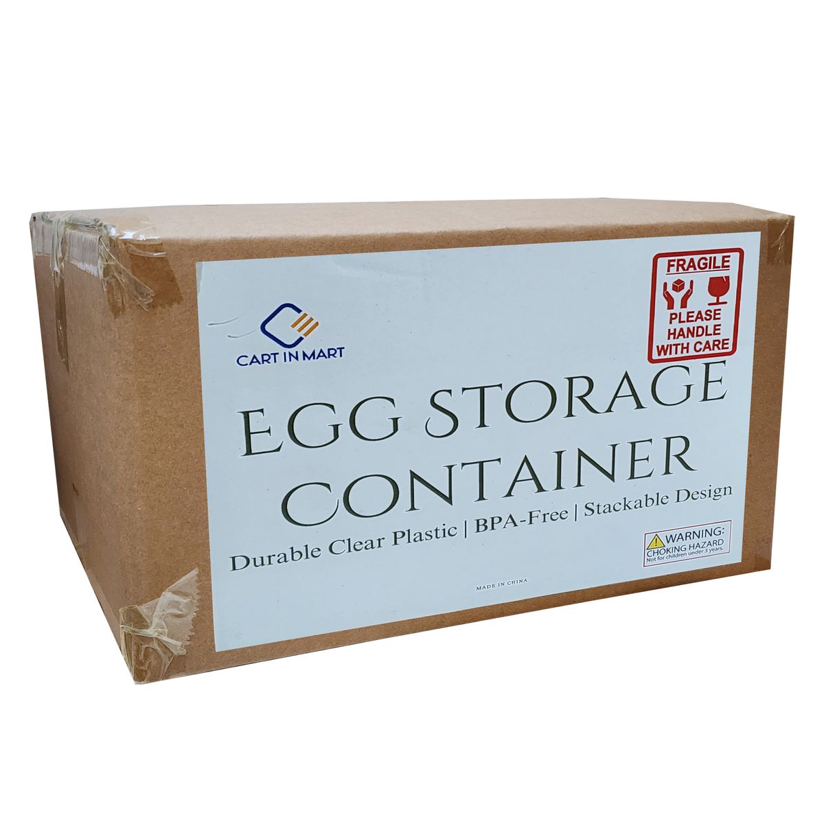 Cart In Mart 2-Layer Detachable Deviled Egg Carrier 48 Egg Storage Container with Lid