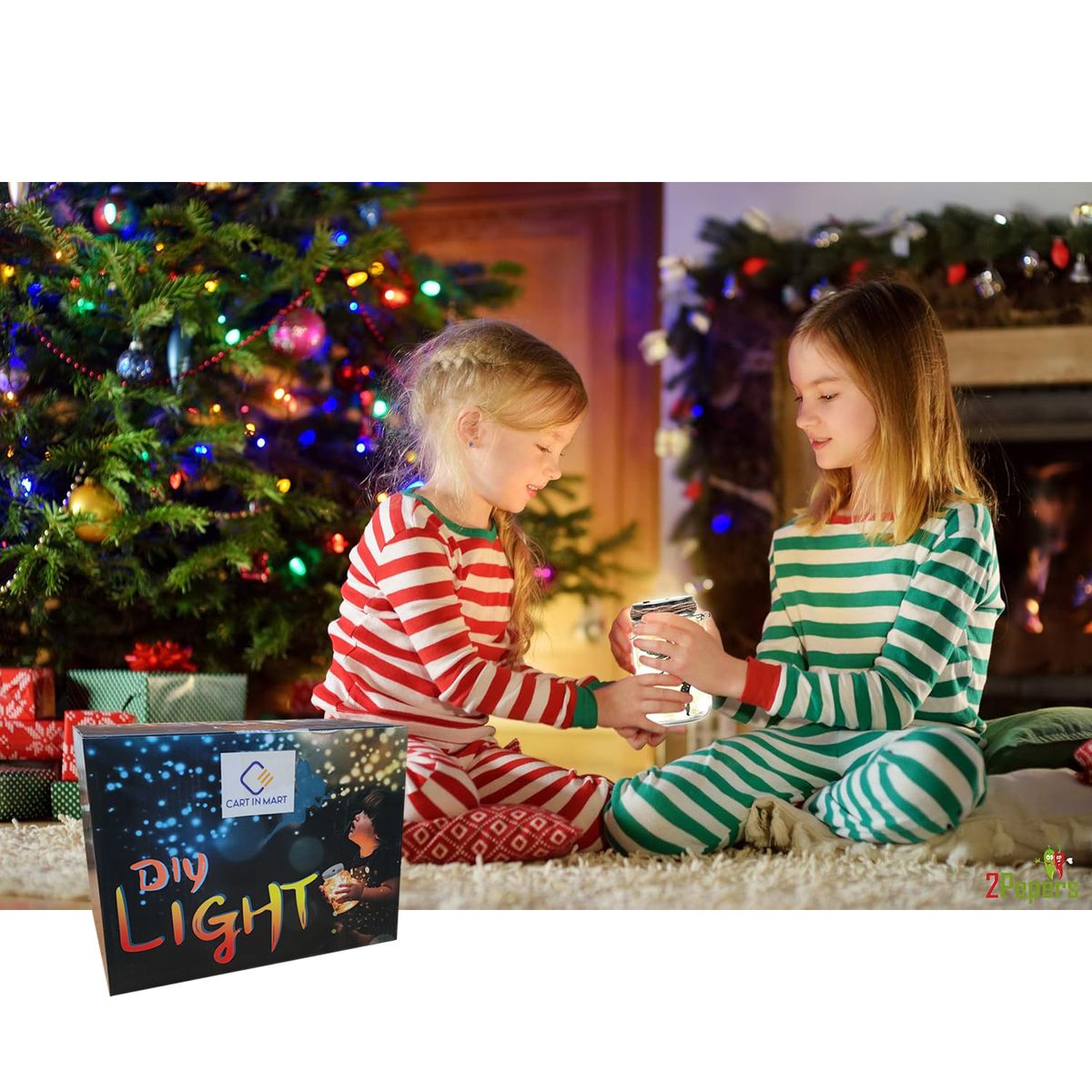 Cart In Mart Fairy Toys Lantern Glitter Decorative Night Light for Kids DIY Kit Art Set