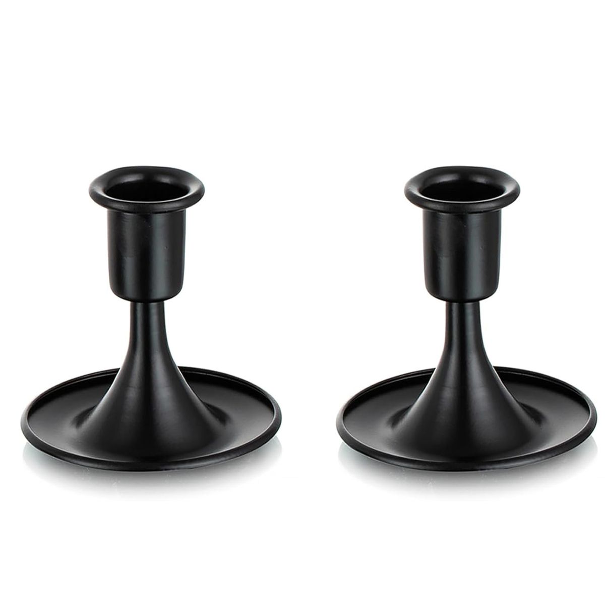Cart In Mart 2 Pack Candle Holder Taper Candlestick Stand Centerpiece Table Decoration - Gold